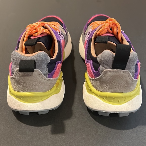 YAMANO 3 WOMAN - Suede and technical fabric sneakers Women’s Size 7 - Picture 3 of 8